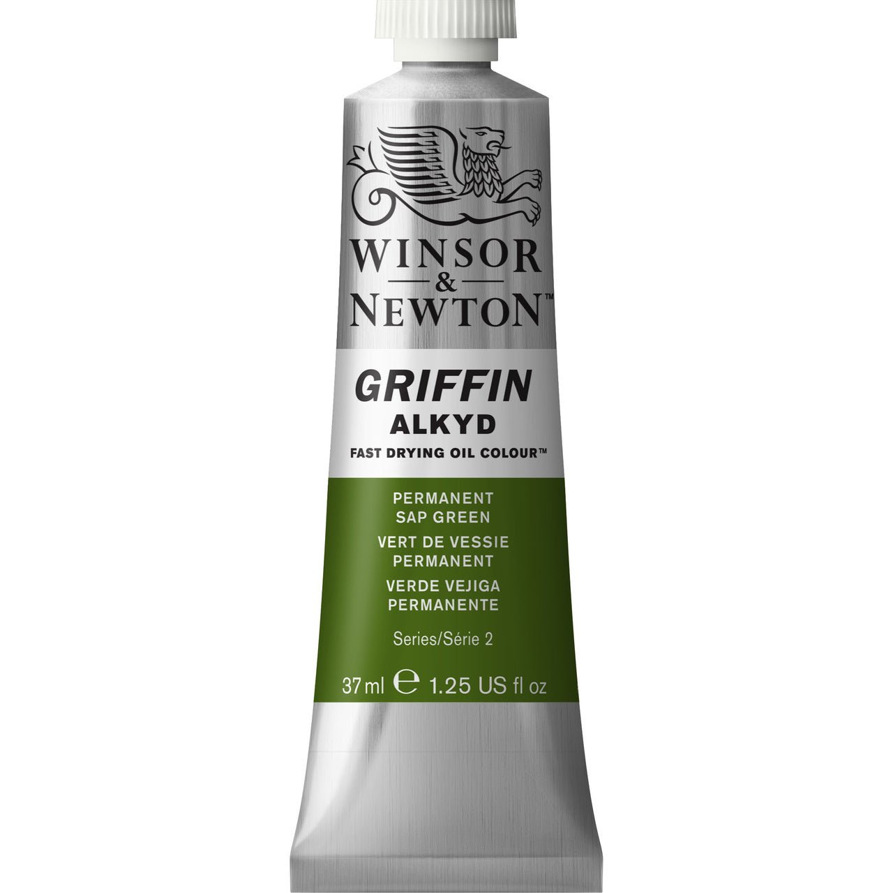 Winsor & Newton Griffin Alkyd 37ml Permanent Sap Green - merriartist.com