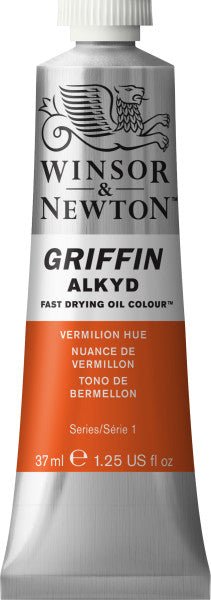 Winsor & Newton Griffin Alkyd 37ml Vermillion Hue - merriartist.com