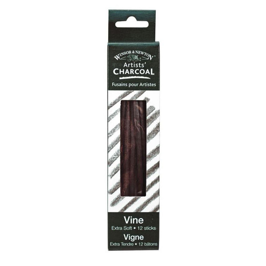 Winsor & Newton Vine Charcoal - Extra soft hardness - Box of 12 - merriartist.com