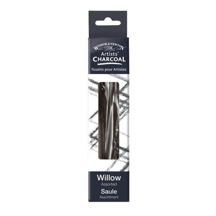 Winsor & Newton Willow Charcoal - Box of 12 Assorted Sizes - merriartist.com