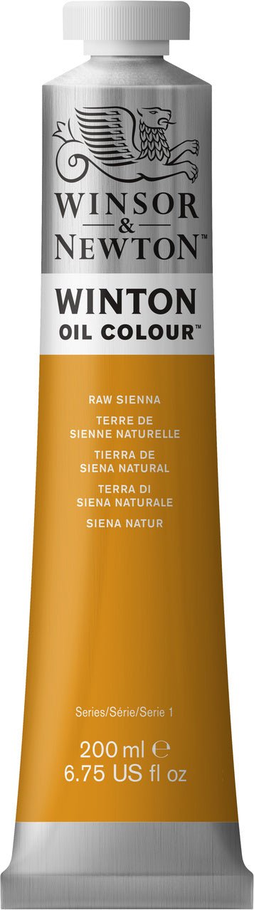 Winsor & Newton Winton Oil Paint - Raw Sienna 200 ml - merriartist.com