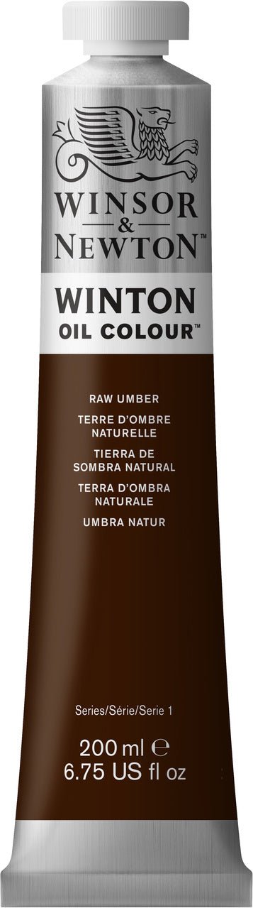 Winsor & Newton Winton Oil Paint - Raw Umber 200 ml - merriartist.com