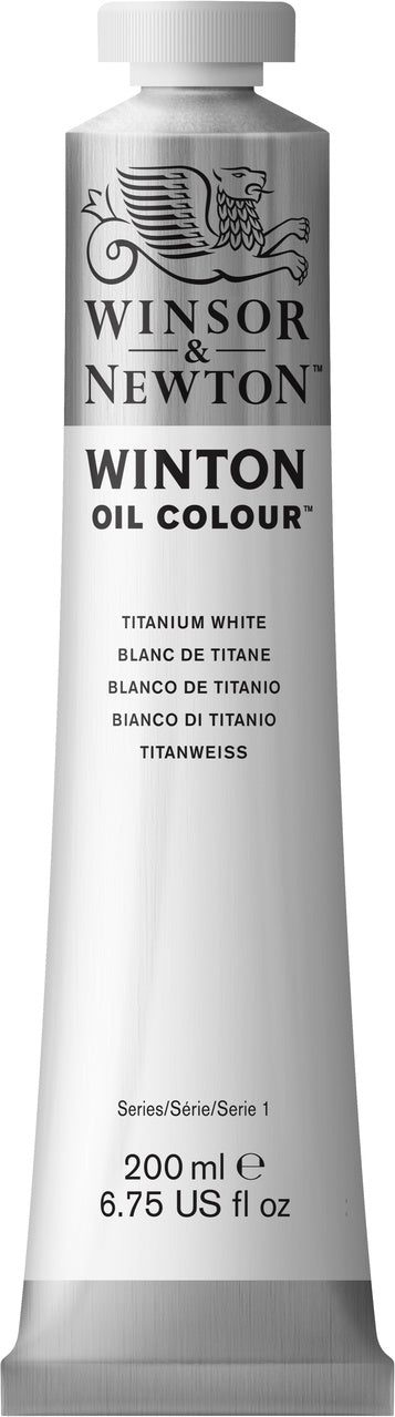 Winsor & Newton Winton Oil Paint - Titanium White 200 ml - merriartist.com