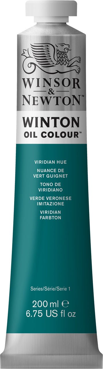 Winsor & Newton Winton Oil Paint - Viridian Hue 200 ml - merriartist.com