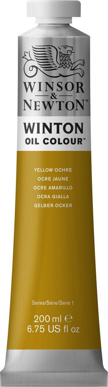 Winsor & Newton Winton Oil Paint - Yellow Ochre 200 ml - merriartist.com