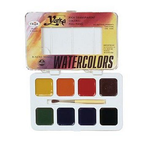 12-color Solid Watercolor Paint Set For Kids, Washable, Incl. Natural Water  Brush