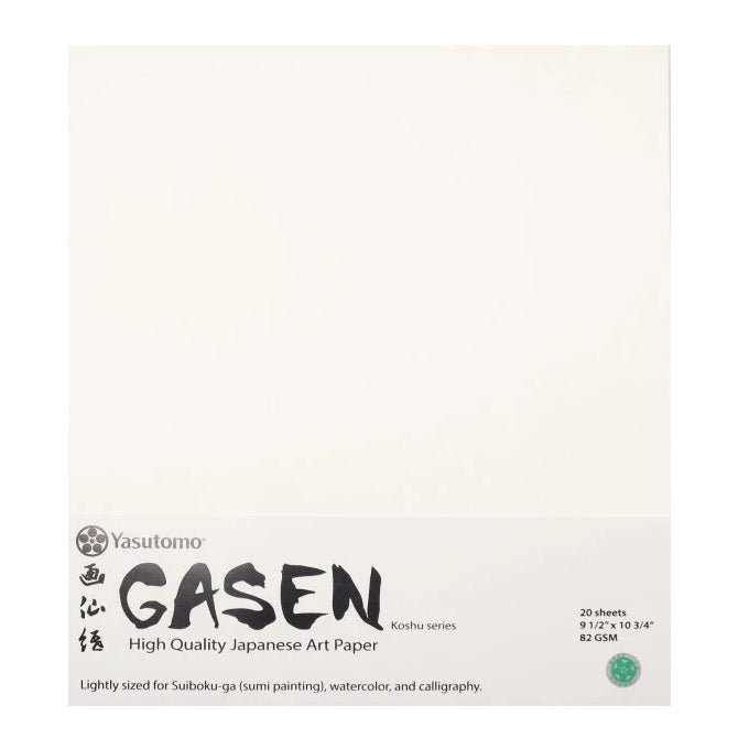 Yasutomo Gasen Paper - 9.5 X 10.75 inch - 20 Sheets - merriartist.com