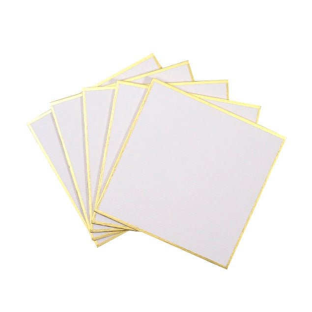 Yasutomo Japanese Shikishi Board - 3 inch X 3 inch - 5 Pack - merriartist.com