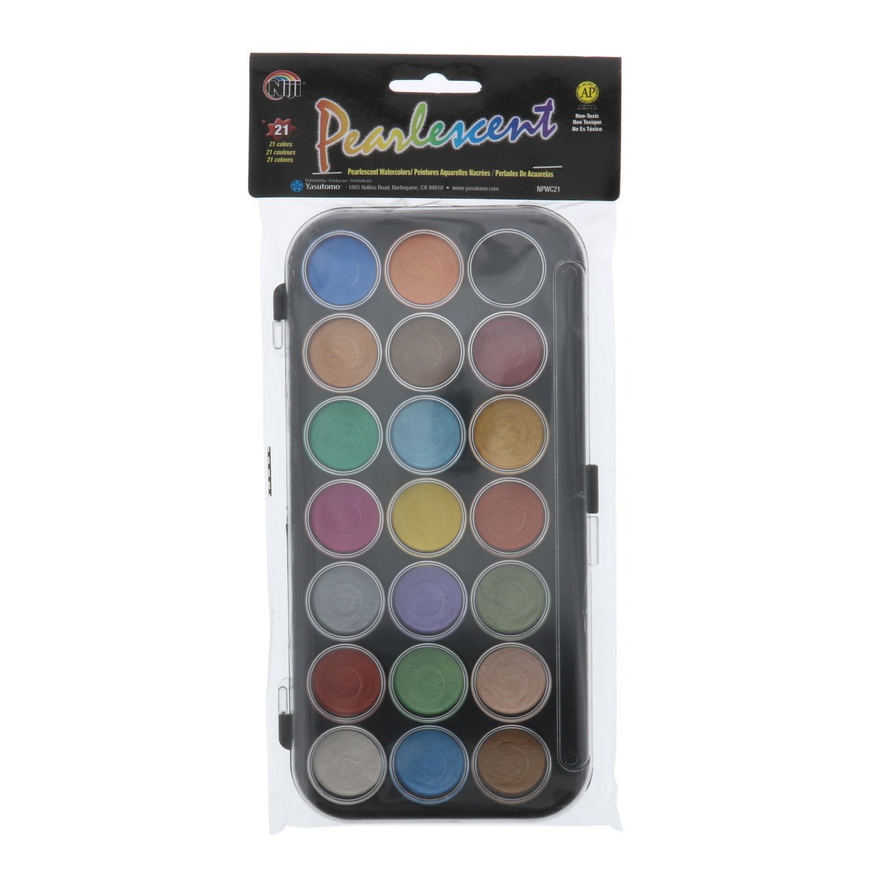 Yasutomo Niji Pearlescent Watercolor Set - 21 Color - merriartist.com