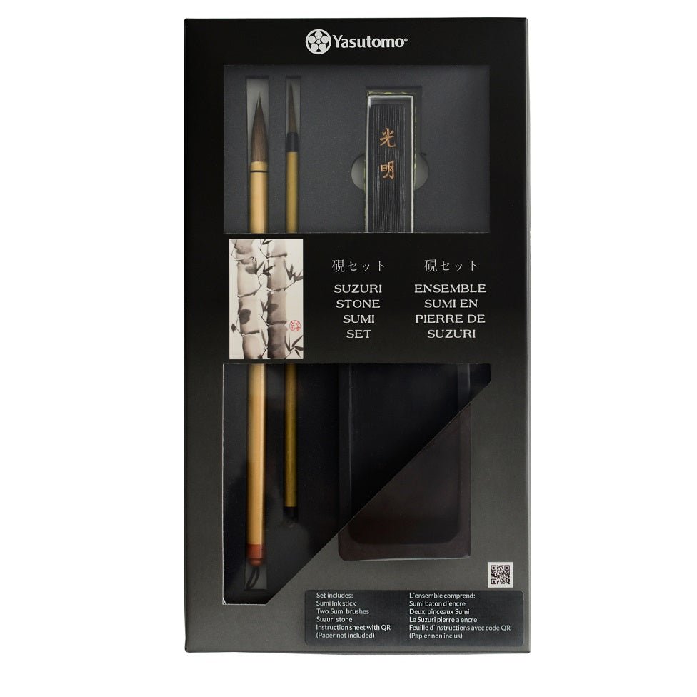 Yasutomo SWS600 – Suzuri Stone Sumi Set - merriartist.com