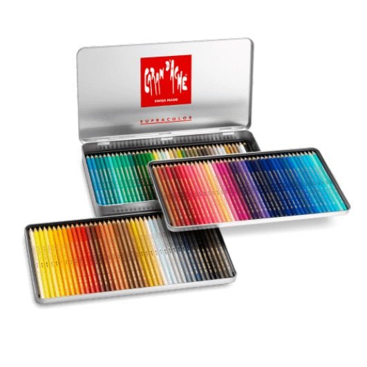 新品 CARAN D'ACHE  SUPRACOLOR soft 120色セット Caran d'Ache Supracolor II Tin Set of 120, Soft Aquarelle