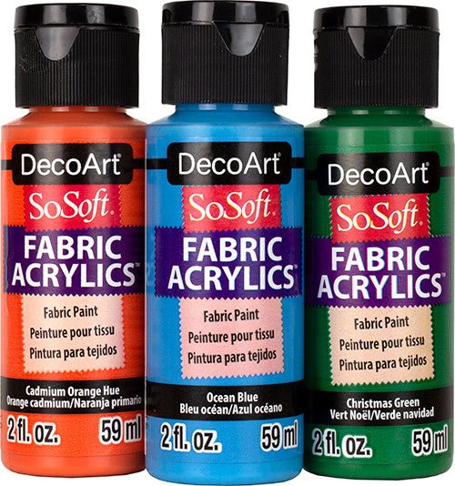 DecoArt SoSoft Fabric Paints - The Merri Artist - merriartist.com