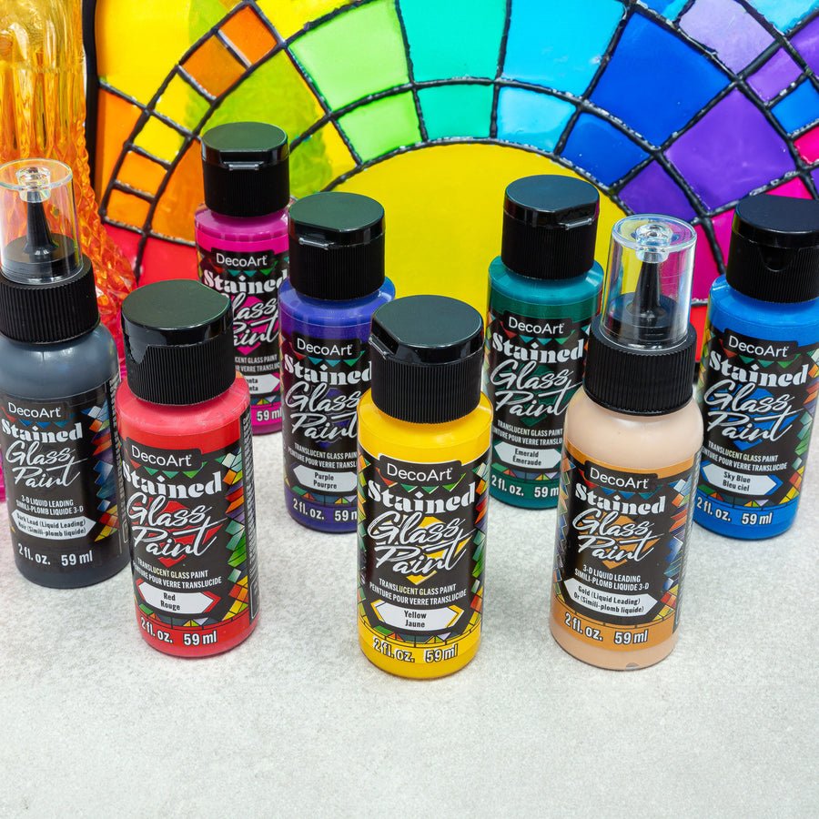 DecoArt Stained Glass Paints - The Merri Artist - merriartist.com