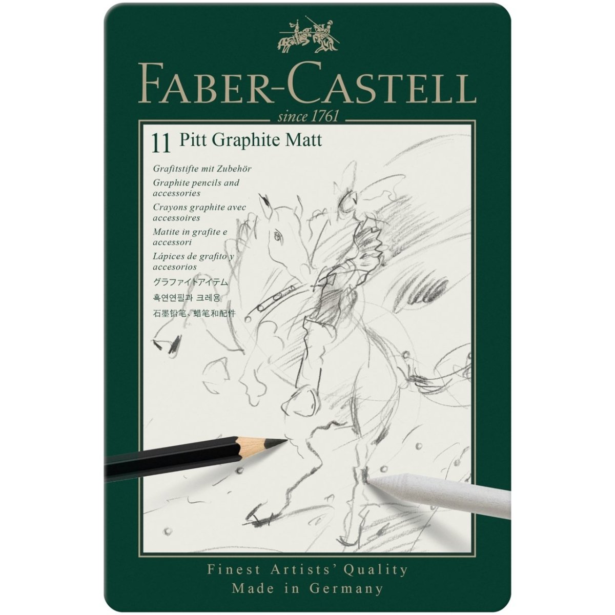 Faber-Castell Pitt Matte Graphite Pencils - The Merri Artist - merriartist.com