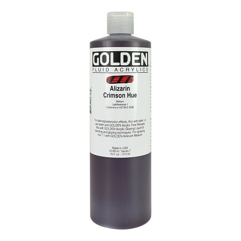 Golden Fluid Acrylic in 16 Ounce Bottles - merriartist.com