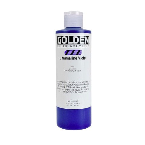 Golden Fluid Acrylics in 8 Ounce Bottles - merriartist.com