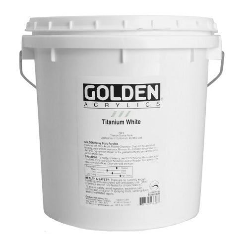 Golden Heavy Body Acrylics in 128 ounce (gallon) Pails - merriartist.com