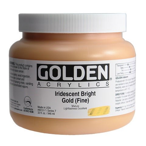 Golden Heavy Body Acrylics in 32 ounce Jars - merriartist.com