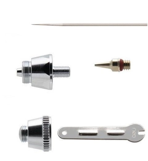 Parts for Converting the Iwata Neo TRN2 to a 0.35 Nozzle Configuration - The Merri Artist - merriartist.com