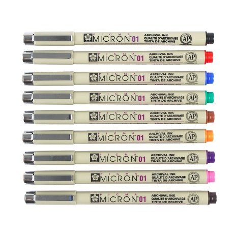 Pigma Micron, Pigma Brush and Pigma Graphic Pens by Sakura - merriartist.com