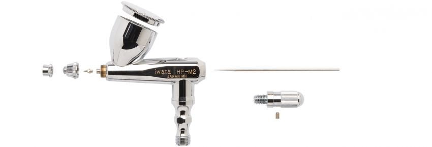 Replacement parts for the Iwata Revolution HP-M2 airbrush - The Merri Artist - merriartist.com