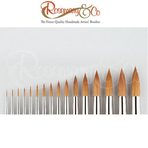 Rosemary & Co - Short Handle - Series 401 Pointed Sable Mixture Brushes