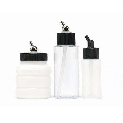 Siphon Feed Bottles and Cups for Iwata Airbrushes - The Merri Artist - merriartist.com