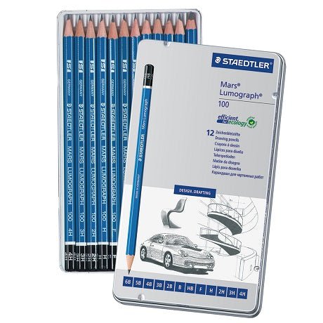 Staedtler Mars Lumograph Pencils - The Merri Artist - merriartist.com