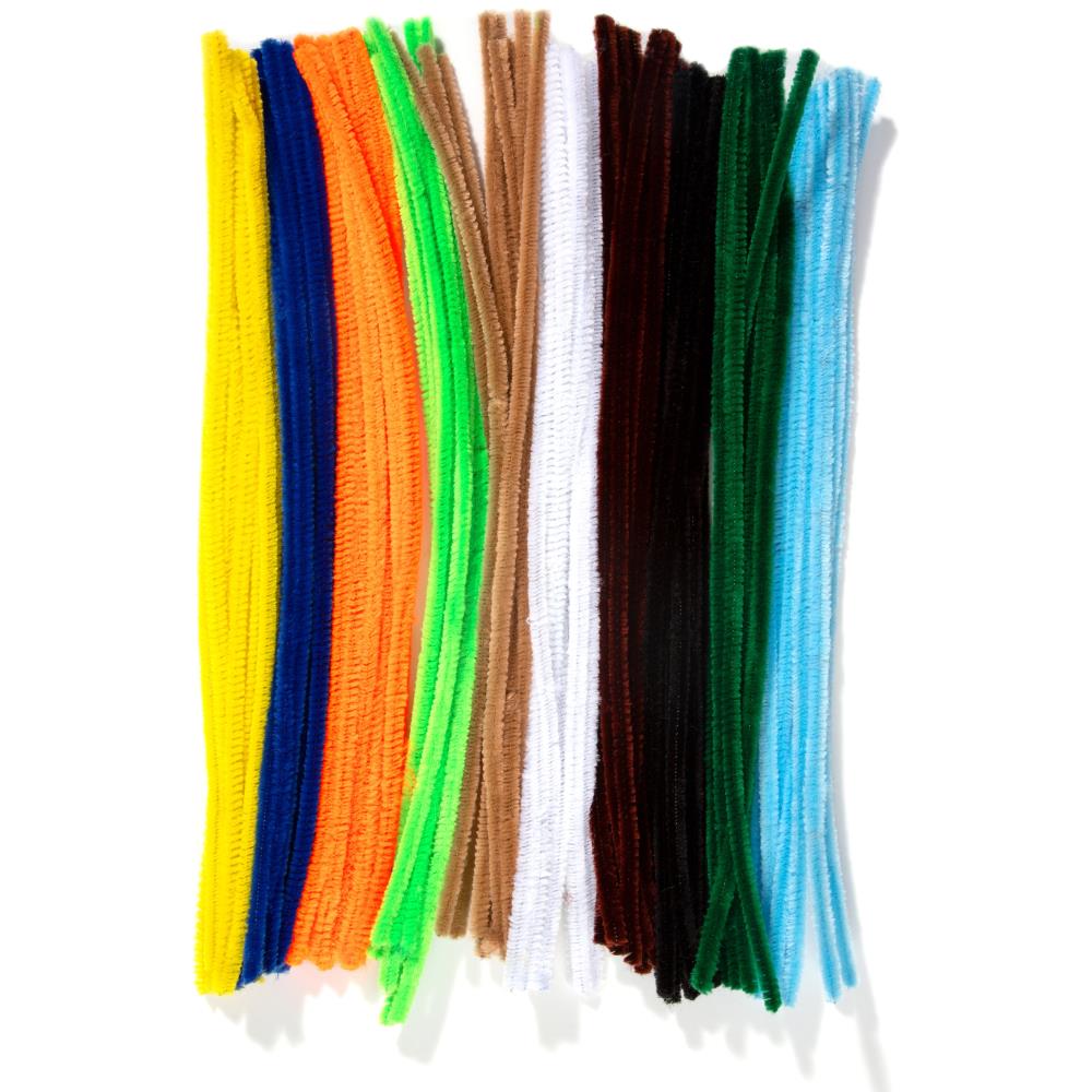 CousinDIY Chenille Stems 6mmx12" - 100 Pack