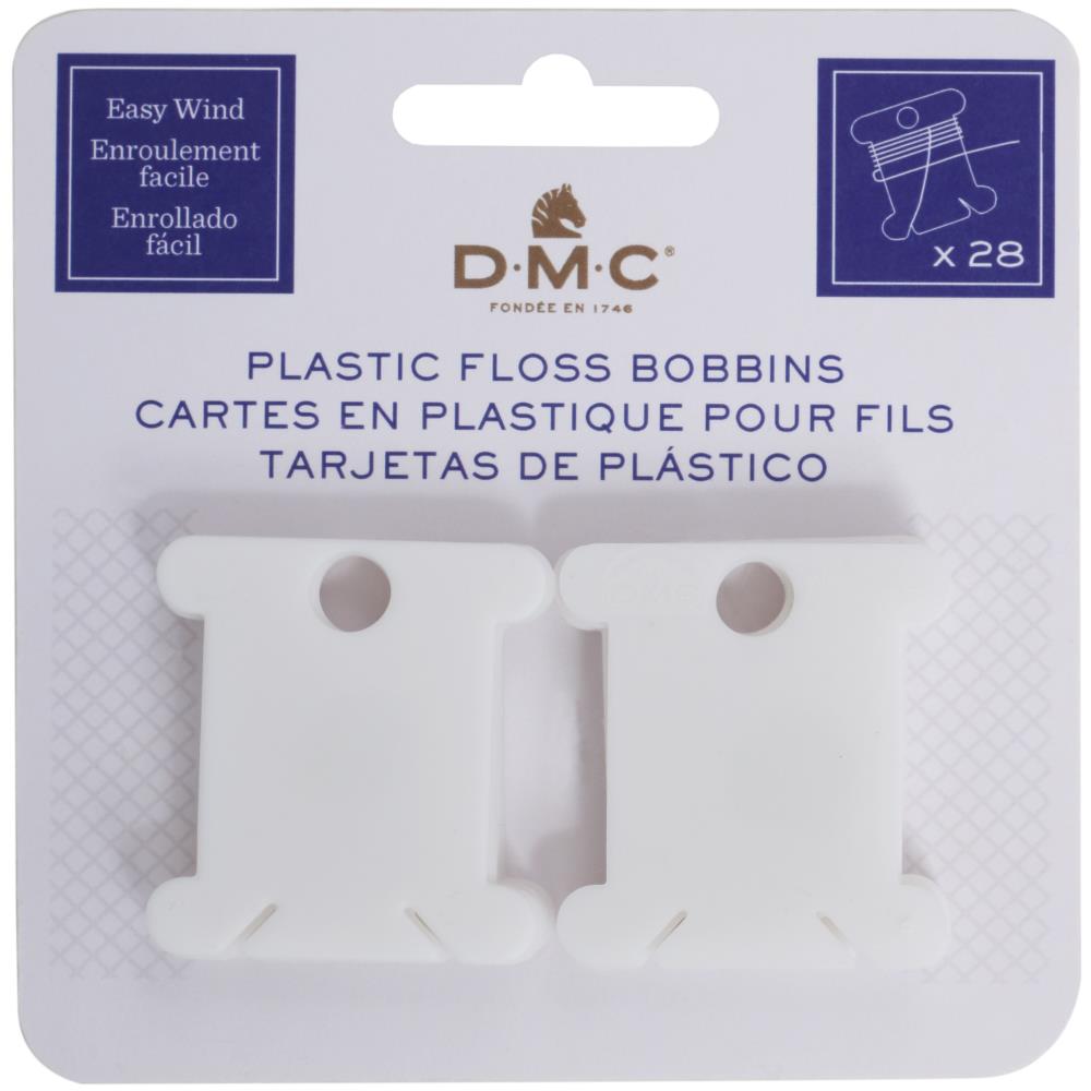 DMC Plastic Floss Bobbin - Pack of 28