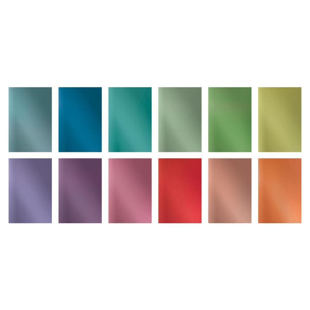 Tim Holtz Idea-Ology Cardstock Pad 6"X9"  24 Sheets - Metallic Colors (2 ea of 12 colors)