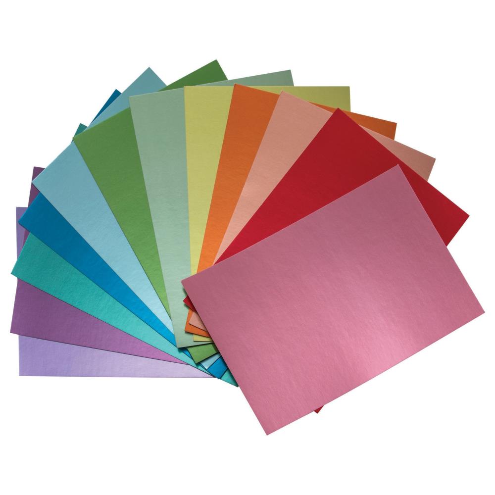 Tim Holtz Idea-Ology Cardstock Pad 6"X9"  24 Sheets - Metallic Colors (2 ea of 12 colors)