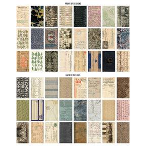 Tim Holtz Idea-Ology Backdrops Double-Sided Cardstock 6"X10" Pack of 24 - Volume 3