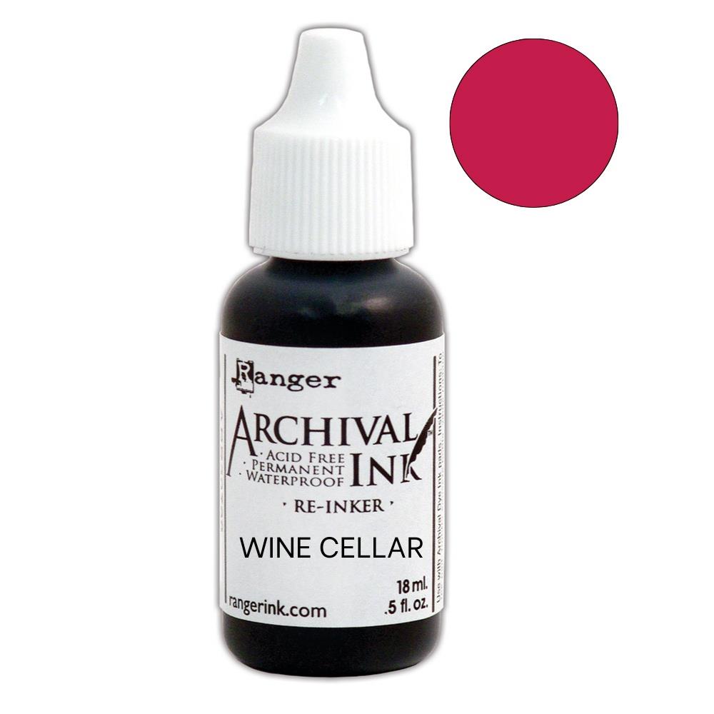 Ranger Archival Pad Reinker .5oz - Wine Cellar