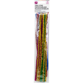CousinDIY Tinsel Stems 6mmx12" - 25 Pack
