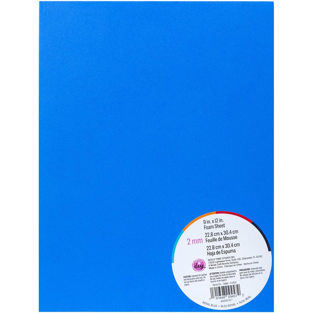 CousinDIY Foam Sheet 9"X12" 2mm - Royal Blue