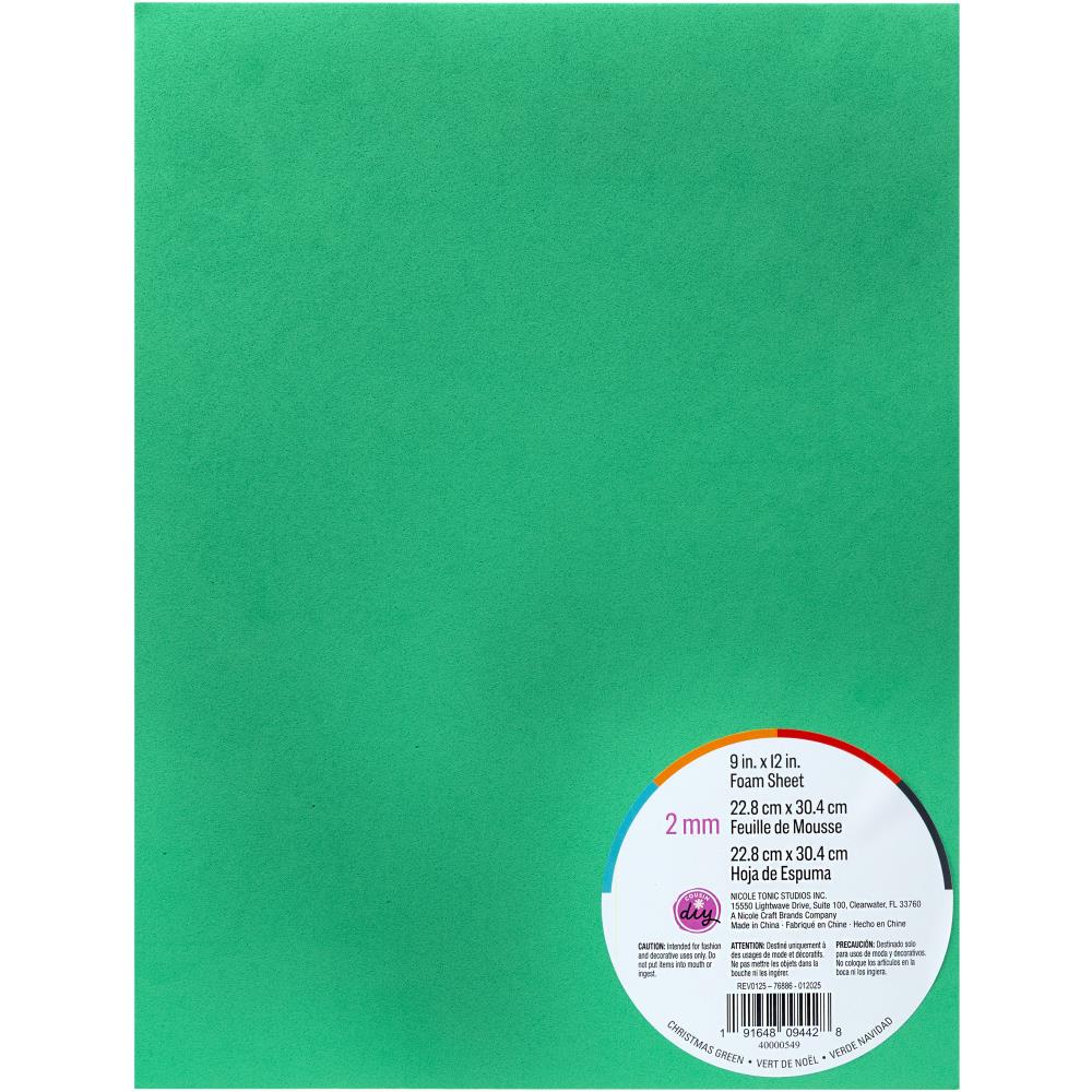 CousinDIY Foam Sheet 9"X12" 2mm - Green