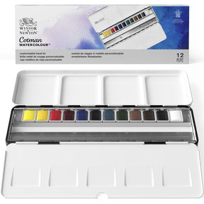 Winsor & Newton Cotman Watercolour Customisable Travel Tin