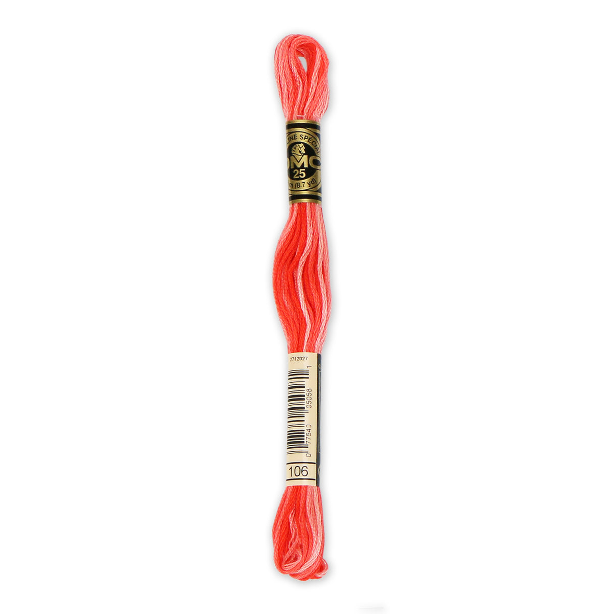 DMC 6-Strand Cotton Embroidery Floss 8.7yd - 106 Variegated Coral