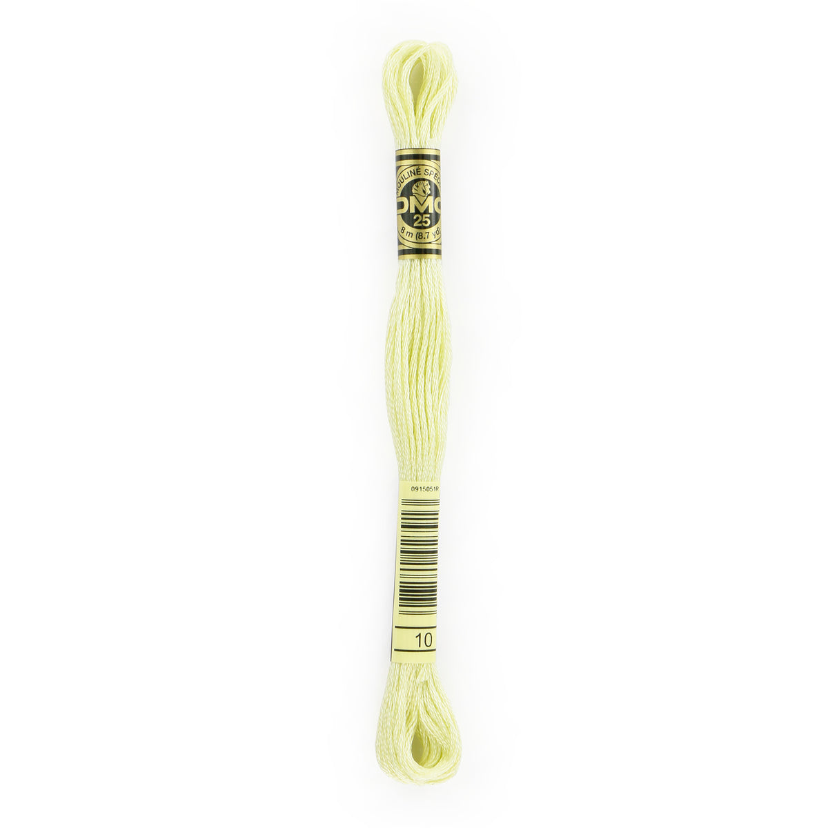 DMC 6-Strand Cotton Embroidery Floss 8.7yd - 10 Very Light Tender Green