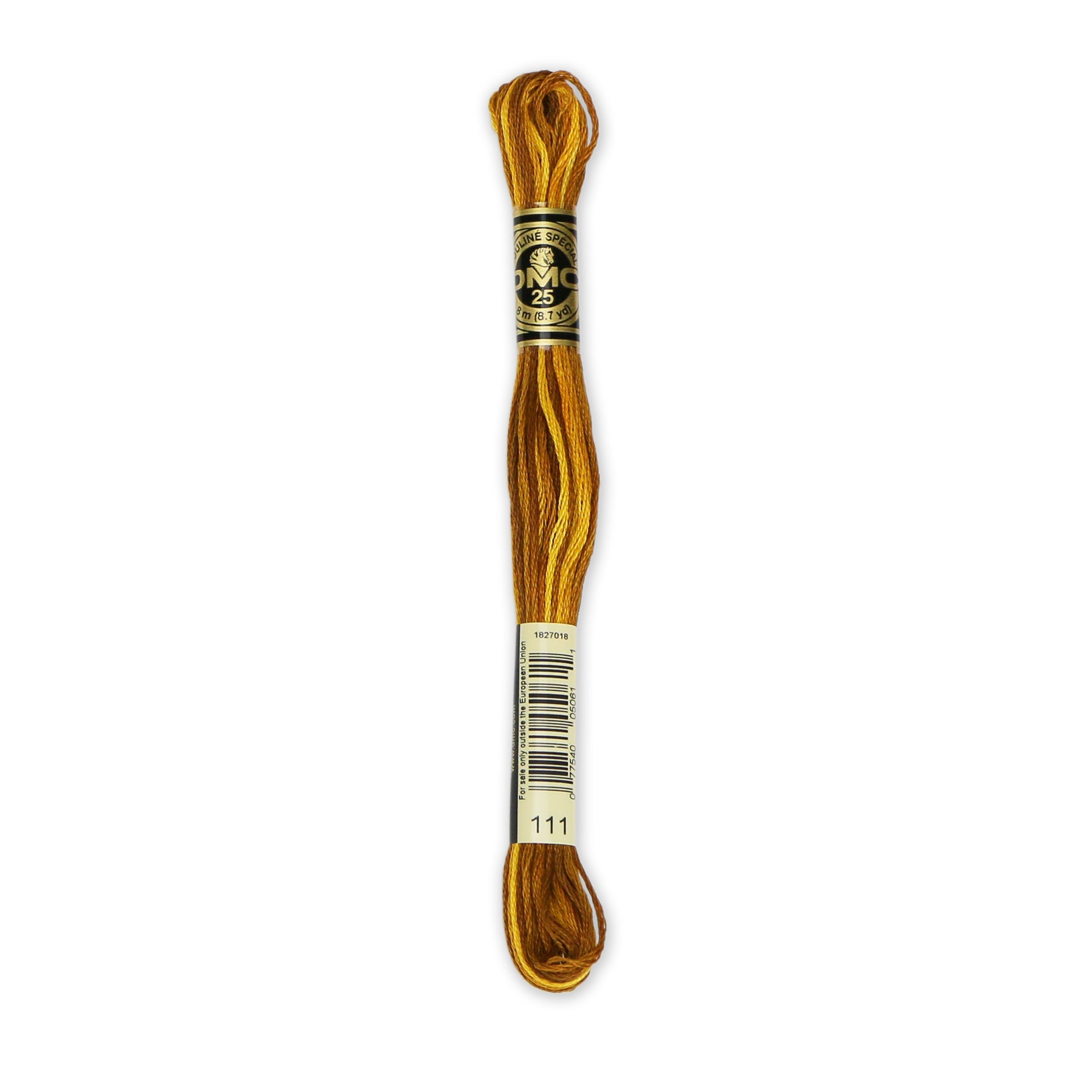 DMC 6-Strand Cotton Embroidery Floss 8.7yd - 111 Variegated Mustard