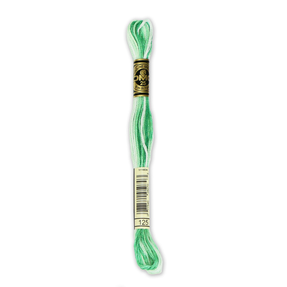 DMC 6-Strand Cotton Embroidery Floss 8.7yd - 125 Variegated Seafoam Green