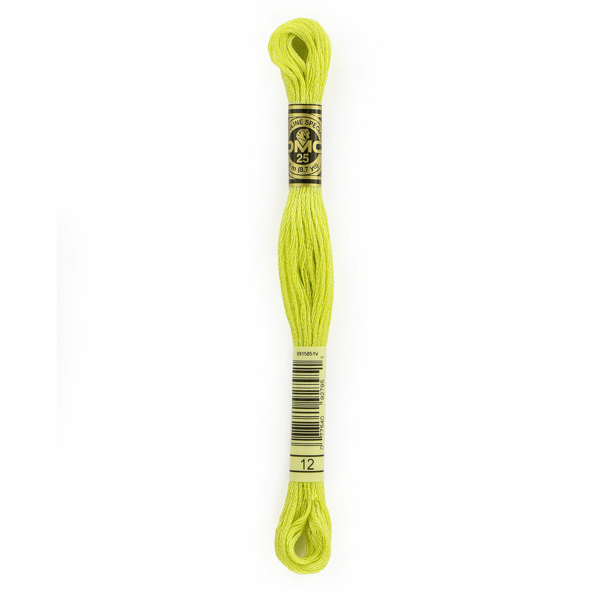 DMC 6-Strand Cotton Embroidery Floss 8.7yd - 12 Tender Green
