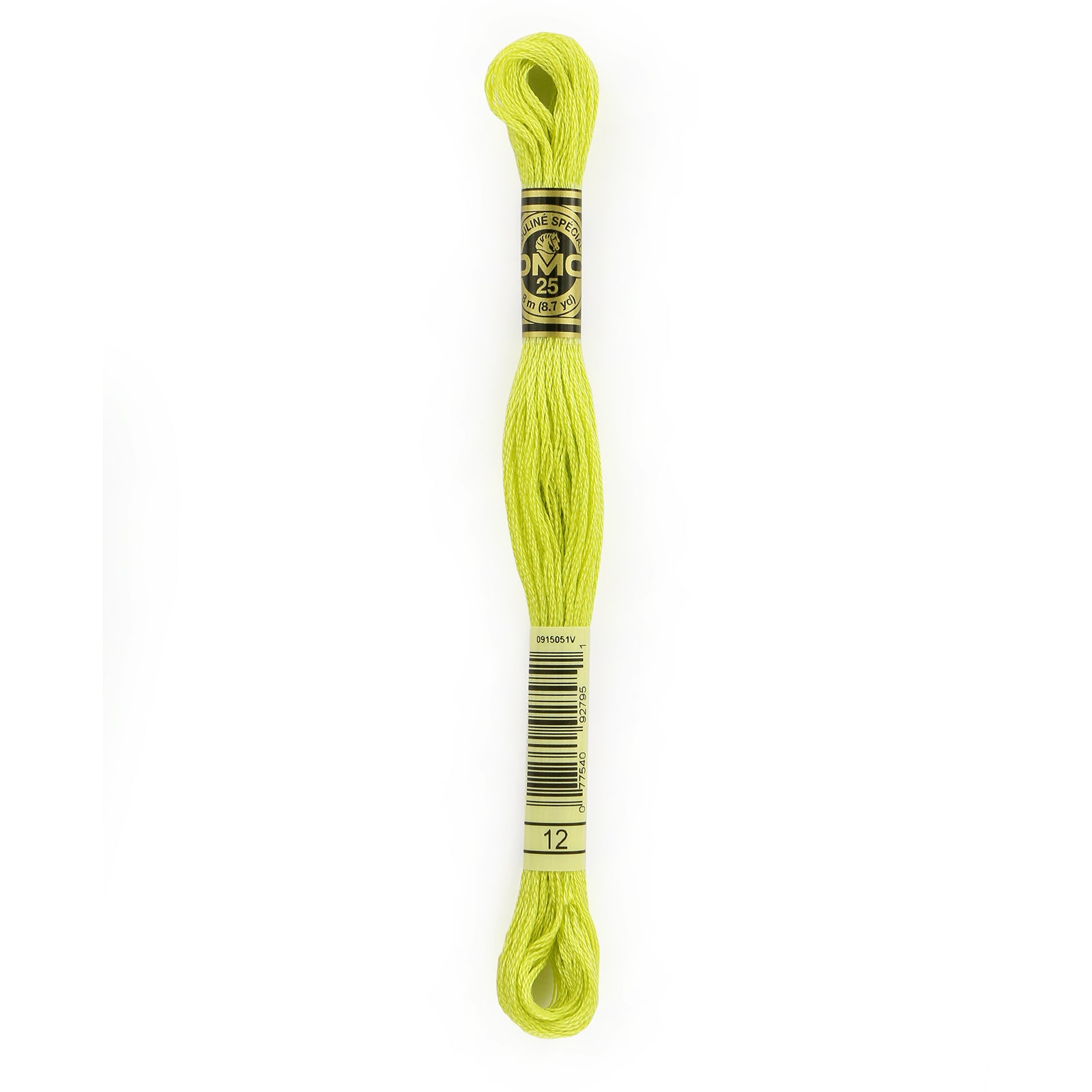 DMC 6-Strand Cotton Embroidery Floss 8.7yd - 12 Tender Green