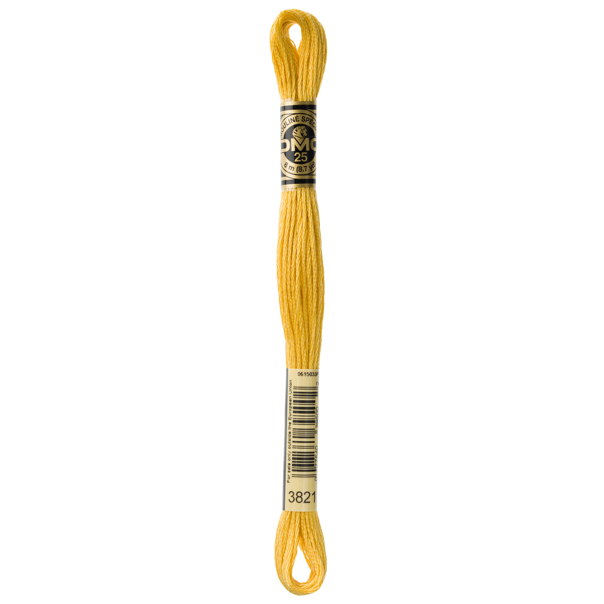 DMC 6-Strand Cotton Embroidery Floss 8.7yd - 3821 Straw