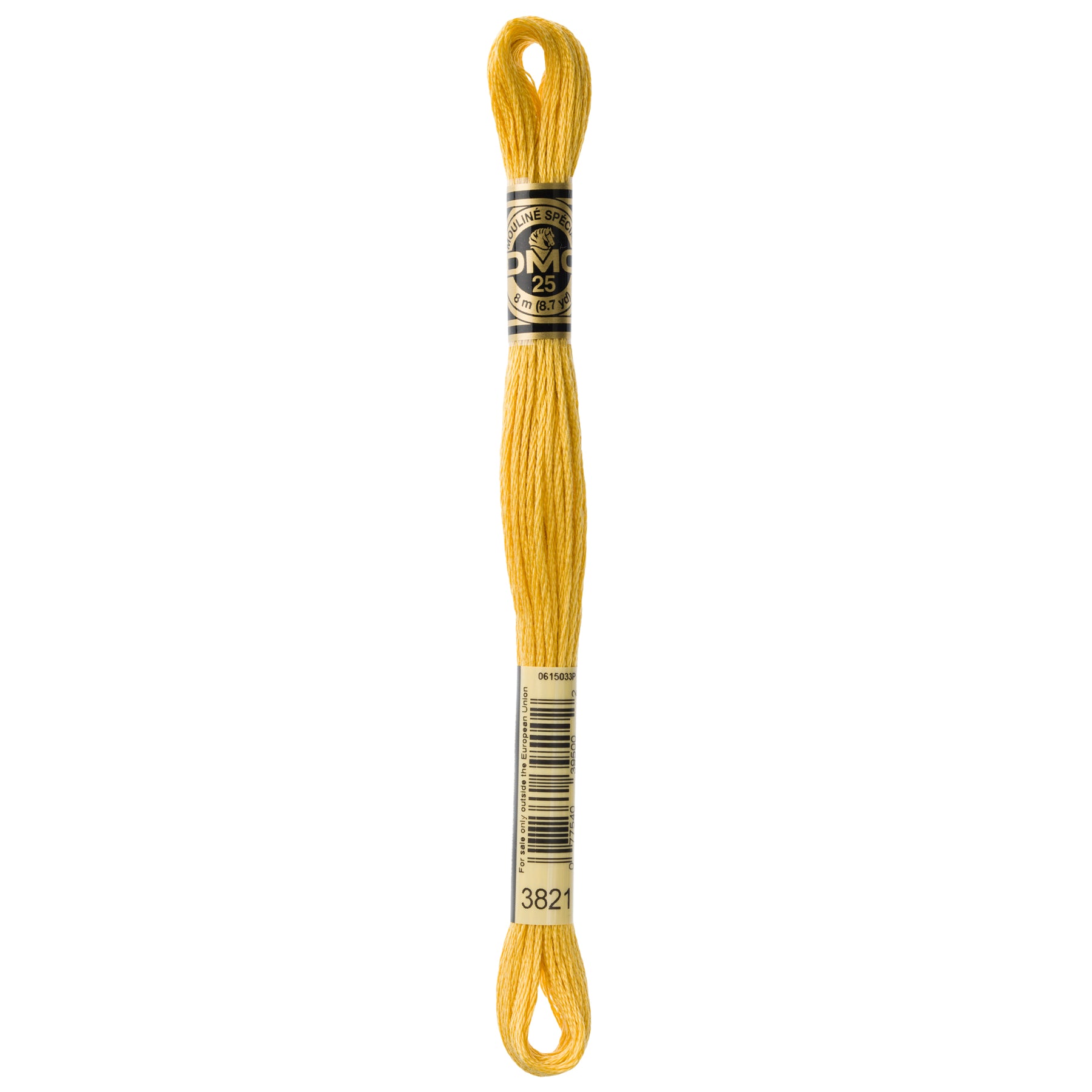 DMC 6-Strand Cotton Embroidery Floss 8.7yd - 3821 Straw
