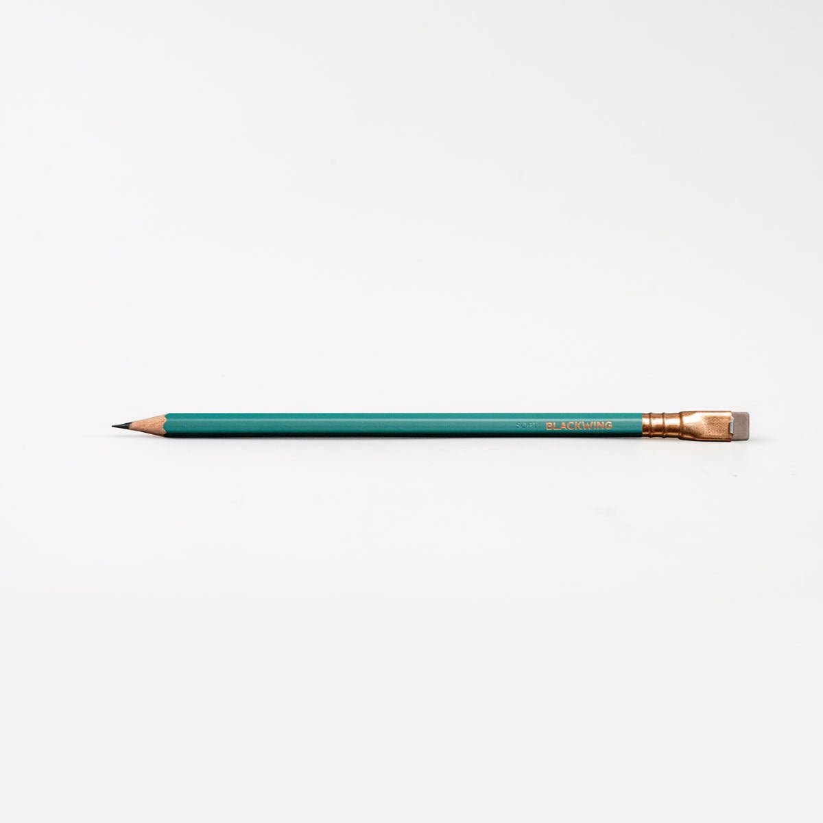 Blackwing Matte Pencil Set of 12 - Green body and Gold ferrule
