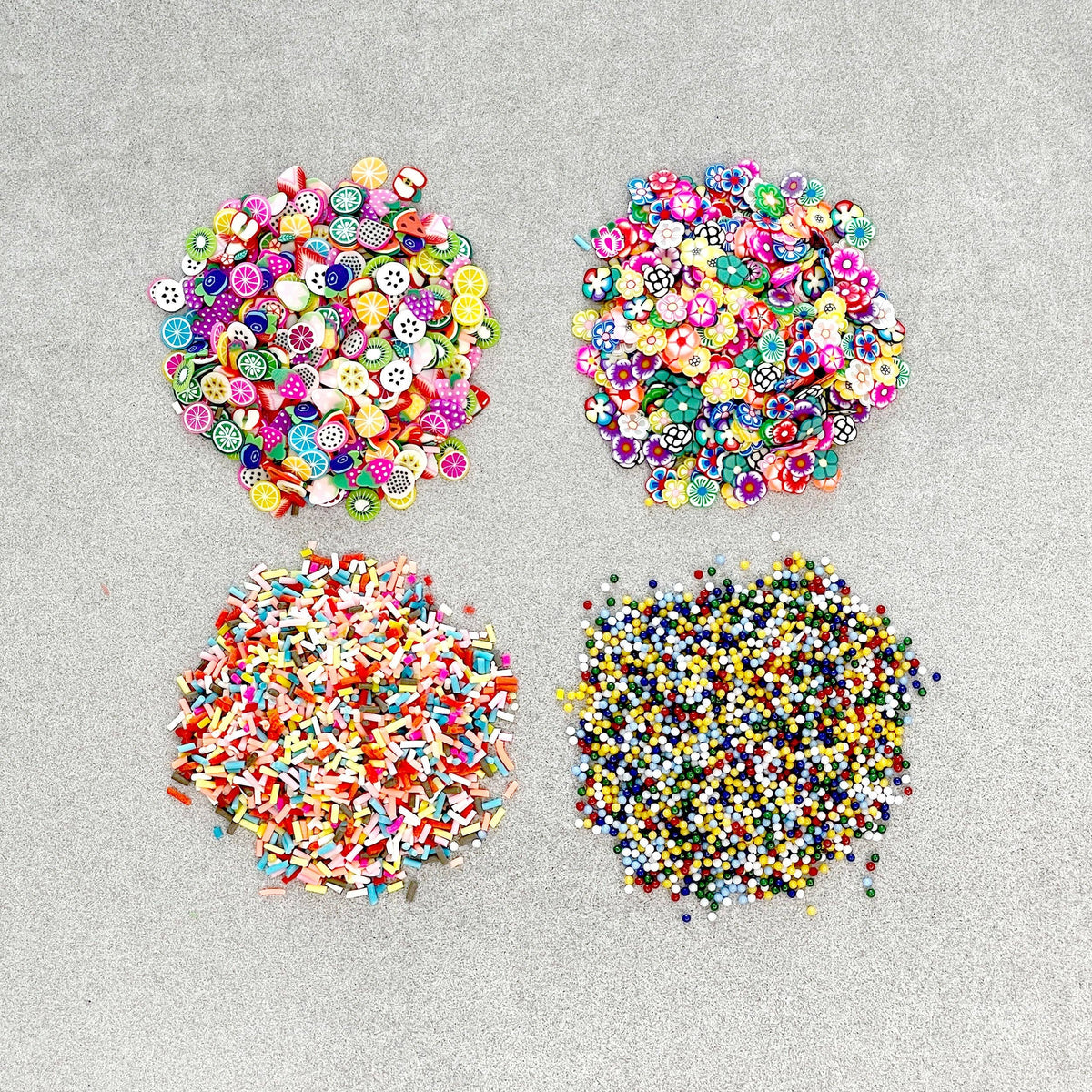 Jewelry Made by Me - Fruit, Flowers, and Sprinkels Polymer Clay Resin Craft Inclusions