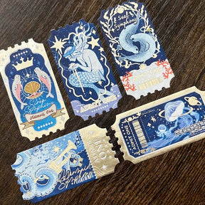 Pegushi - GOLD FOIL Salt Water Ticket Washi Tape