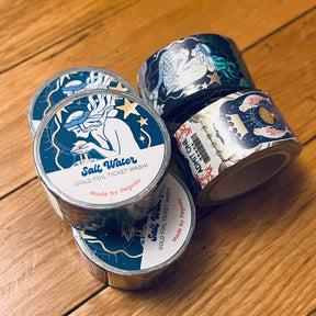 Pegushi - GOLD FOIL Salt Water Ticket Washi Tape